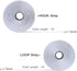 16 Feet Length 0.75 Inch Width Hook and Loop with Strong Self Adhesive Tape Strip - Black