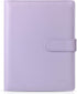 Mr. Pen Leather Planner Binders, Composition Notebook Cover, Refillable, 6 Ring (A5, Purple)