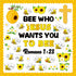 gisgfim Bee Jesus Bulletin Board Decorations, Summer Christian Religious Cutouts, Cross Borders for Sunday School Decor