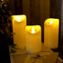 iZAN 1PCS Battery Operated Flameless LED Candle with Timer, Waterproof Flickering Decorative Light