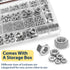 Vifmy 2 1 Kit(510pcs),2#56 4#40 6#32 8#32 10#24 10#32 12#24 1/4-20 5/16-18 3/8-16 7/16-14 1/2-13 M2 M2.5 M3 M4 M5 M6 M8