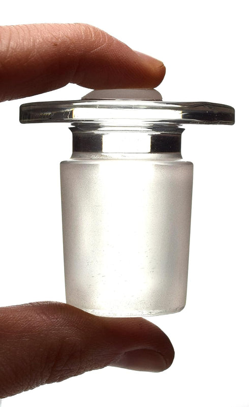 EISCO Stopper - Flat Head, Solid Cone, Made of Borosilicate Glass, Size 29/32