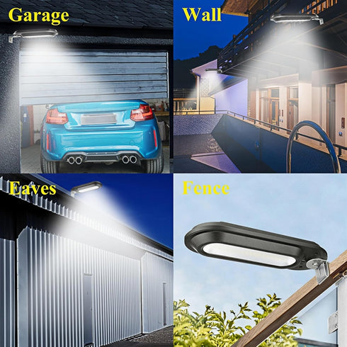 MOLEBIT 18 250 1 Pack) Solar Lights Outdoor Waterproof, Solar Lights for Outside Gutter Light Wall Sconces Super Bright