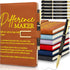 Chuangdi 6 Sets Difference Maker Gifts Employee Appreciation Gifts Bulk A5 Leather Journal