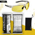 voltX 'Constructor Ultimate' Bifocal Reading Safety Glasses (Clear Frame, Yellow Lens +2.5 Dioptre) CE EN166FT Certified - Premium Cycling Sports Bifocals - Anti Fog Coated UV400 Lens