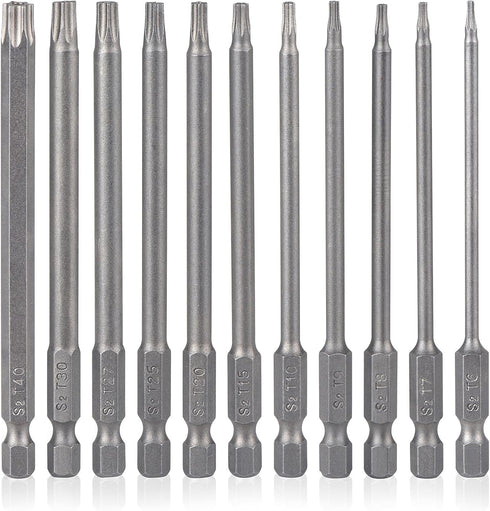 YDLQWCZ Torx Bit Set 11 Piece 4 Inch long Security Tamper Proof