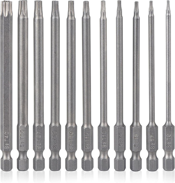YDLQWCZ Torx Bit Set 11 Piece 4 Inch long Security Tamper Proof