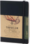 Pentalic 4" x 6" Pocket Sketchbook Traveler Journal - 160 Pages, Black