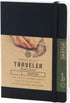 Pentalic 4" x 6" Pocket Sketchbook Traveler Journal - 160 Pages, Black