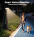 OrbitShell 2 Pack 3 IP65 Clip On Solar Lights Outdoor with Octopus Tripod, Color Temps & Remote Control, Motion Sensor