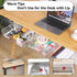 OTraki 3 Packs Under Desk Drawer Organizer, Clear Plastic Storage with Slide Out Drawer, Self-Adhesive