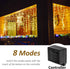 40ft 3ft 600 Solhice LED Curtain Lights Outside x for Backyard, LED Plug in Hanging Fence String Lights Outdoor