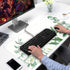 Eucalyptus Leaves Large Mouse Pad, Green Plants Extended Gaming Mousepad XXL Size (31.5x15.75 Inchs) for Desktop Laptop
