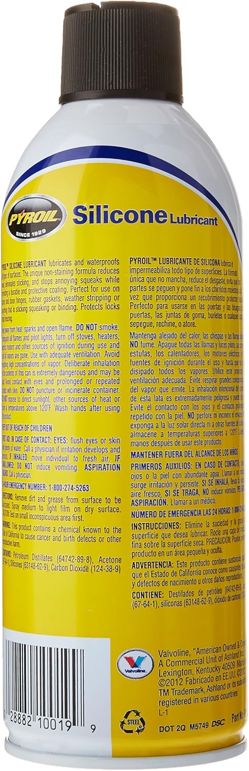 SLS10 10 oz. Pyroil Silicone Lubricant Spray - One Can