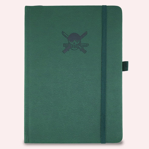 One Piece Anime - Zoro | A5 Hardcover Journal | Vegan Leather | 120GSM Silk Cream Paper | FREE STICKER PACK | 7mm Dot