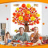 Buryeah 91 Pieces Spring 3D Big Bulletin Board Tree Decoration Set, 47'' x 46'' Tree Background with Pom Poms for Party
