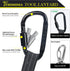 TRSMIMA Safety Tether Lanyard Tool - 2 Pack Retractable Fall Protection Lanyard with Aluminum Carabiner