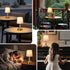 5200mAh 3-Level Dimmable PARTPHONER Mini Cordless LED Table Lamp, Rechargeable Battery Operated Lamp, Brightness, Touch