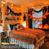 150 8 JMEXSUSS LED Orange Halloween Lights Indoor Outdoor, Connectable Christmas String Lights Indoor Plug in, Modes
