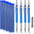 Hiboom 4 Pcs Welders Pencil with 48 Pcs Silver Round Refills, Mechanical Pencils with Built-in Sharpener for