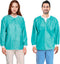 AMZ Medical Supply Disposable Lab Jackets, 45 GSM SMS, Snap Front Coat