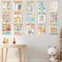 gisgfim Hippie Bible Posters for Classroom, Groovy Books of the Bible Bulletin Board Wall Decor