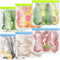 FORID Reusable Gallon Freezer Bags, 6 Pack Leakproof Extra Thick 1 Gallon Bags for Food & Meal Prep Storage
