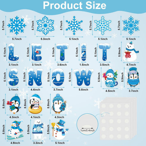 Winter Bulletin Board Decorations for Classroom, Christmas Winter Classroom Decorations with Snowflake Snowman Penguin Cutouts for School Home Chalkboard Wall Decor (76PCS) by Hedeey