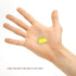 Binder Clips Small Metal Clamp, 0.75 inch / 19 mm, Yellow, 20-PCS