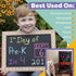 Chalkboard Markers Set of 8 - Washable, Erasable Chalk Ink Dry Erase Pens for School & Glass
