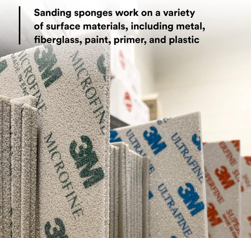 3M 02601, 4 1/2 5 1/2 20 Pack, Softback Sanding Sponge x in, Ultrafine Grit, Fast Cutting