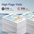 LC201XL Ink Cartridges (4-Pack: 1BK/1C/1M/1Y) Compatible for Brother MFC-J485DW, MFC-J460DW Printers