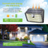 IP65 3 270 (6 Packs) Solar Motion Lights Outdoor, Ultra Bright Solar Fence Lights with Motion Sensor, Waterproof
