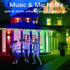 KIKO 100FT Permanent Outdoor Lights,RGB Waterproof Smart LED Eaves Lights with App Remote Control,for Christmas and All