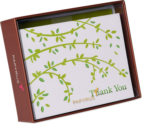 Papyrus Thank You Cards with Envelopes, Branches (20-Count)