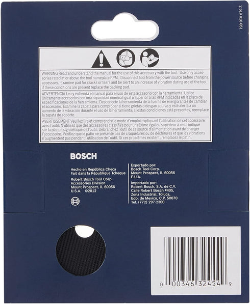 RS032 8-Hole Bosch Hook & Loop Hard Backing Pad