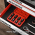 8 1/2-inch Set, MIXPOWER Pieces Drive Pipe Plug Socket SAE, CR-MO, Tapered Male Square Drive, Chamfered Female Square