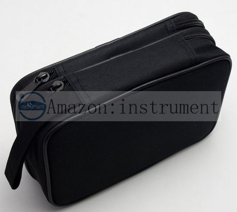 TH19 Double Layered Padded Zipper Soft Case with Wrist Strap for Multimeter Meter