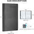 Business Card Holder for 240 Cards, Portable Organizer for Men & Women, Professional Business Cards Book, Black