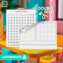 SCRIBBLEDO Bar Model 9”x12” Small White Board, 10 Sheets Dry Erase Math Manipulatives Number Chart for Classroom