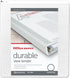 Office Depot Nonstick Round-Ring View Binder (OD02960) - 1in. Rings, 100% Recycled, White