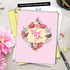 The Best Card Company Beautiful Thank You Card (8.5 x 11 Inch), Floral Gratitude Stationery with Envelope