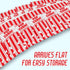 Retro Popcorn Bags 25 Pack, Grease Resistant Single Serving 1oz Paper Sleeves in Nostalgic Red/White Design
