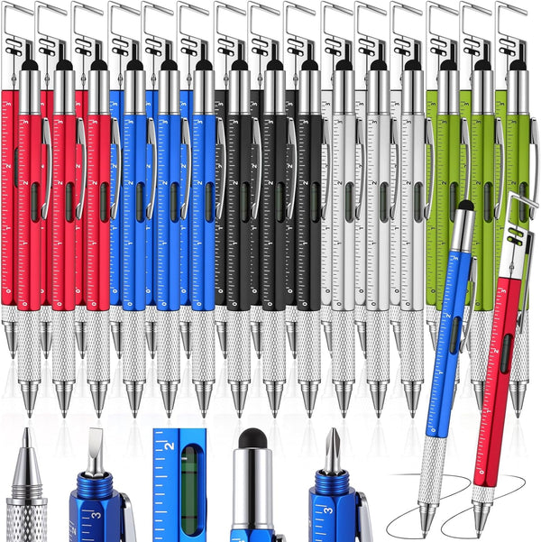 Maitys 30 Pcs Multi Tool Pens for Father's Day 6 in 1 Screwdriver