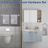 5 Set SUS304 24" NearMoon Pieces Bathroom Hardware Thicken Stainless Steel-Towel Rack Kit Include Towel Rod + Bath