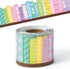 BeYumi Spring Bookshelf Border Trim - 65ft Springtime Pastel Color Books Rolled