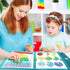 TDBFD Magnetic Fraction Educational Puzzle Fraction Tiles and Circles, Equip Magnetic Score Disk Demonstrator,Math