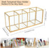 Pencil Holder for Desk, Tempered Glass Pen Holder, 3&4 Compartments Desktop Storage Organizer for Office Supplies