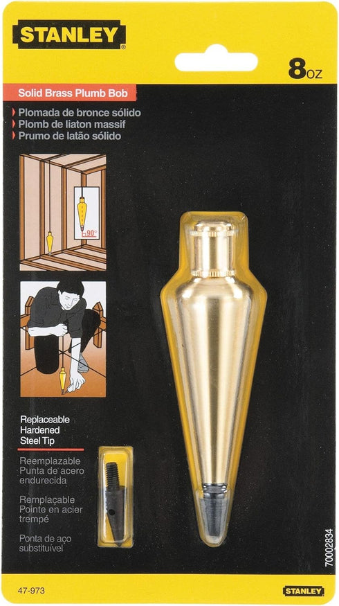 Stanley 47-973 8-Ounce Brass Plumb Bob