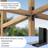 GZQIUYI 3x3 Inch 90 25 Pack Corner Bracket, Heavy Duty Galvanized L Brackets, Angle Corner Braces for Deck Posts, Wood